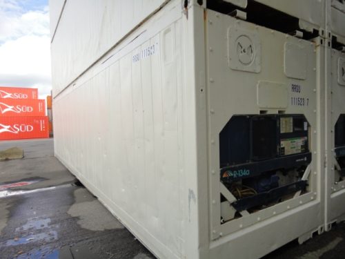 Container frigorifique 40 pieds occasion bon état disponible chez GOLIAT Containers